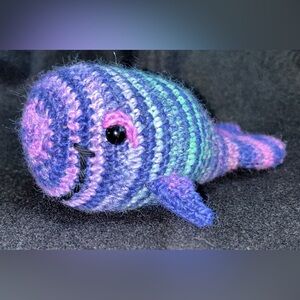 Handmade Crochet Whale Plush